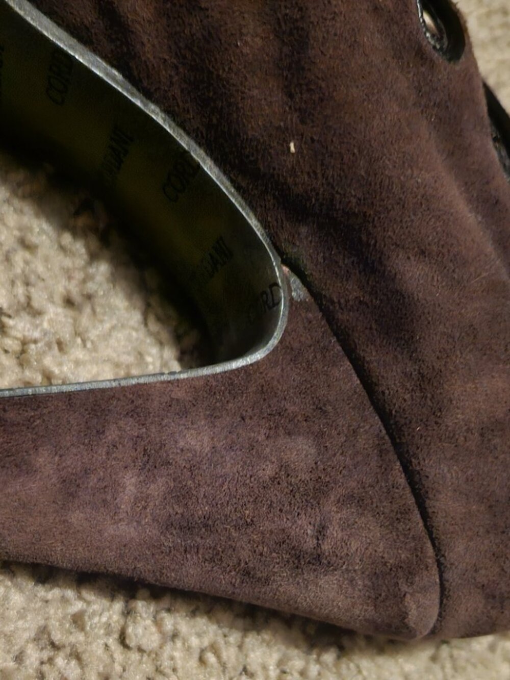 Cordani Brown Suede Platform Heels MULTI STRAP 39 (US 8) - Picture 6 of 7